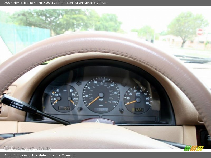 Desert Silver Metallic / Java 2002 Mercedes-Benz ML 500 4Matic