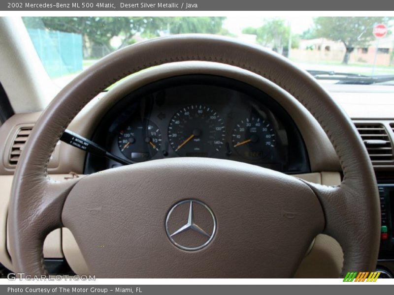 Desert Silver Metallic / Java 2002 Mercedes-Benz ML 500 4Matic