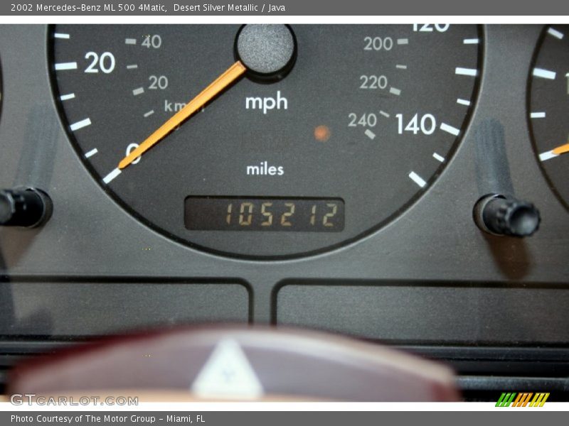 Desert Silver Metallic / Java 2002 Mercedes-Benz ML 500 4Matic