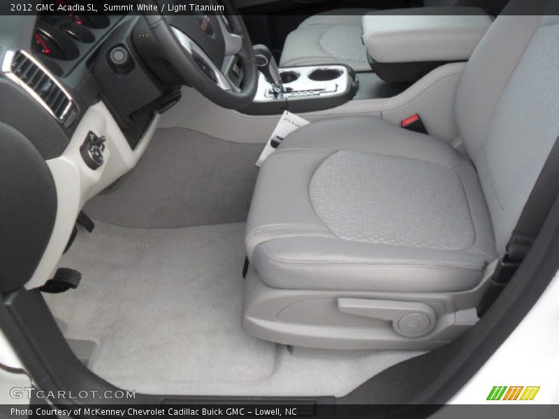 Summit White / Light Titanium 2012 GMC Acadia SL