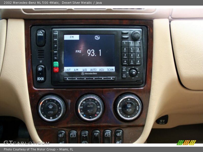 Desert Silver Metallic / Java 2002 Mercedes-Benz ML 500 4Matic