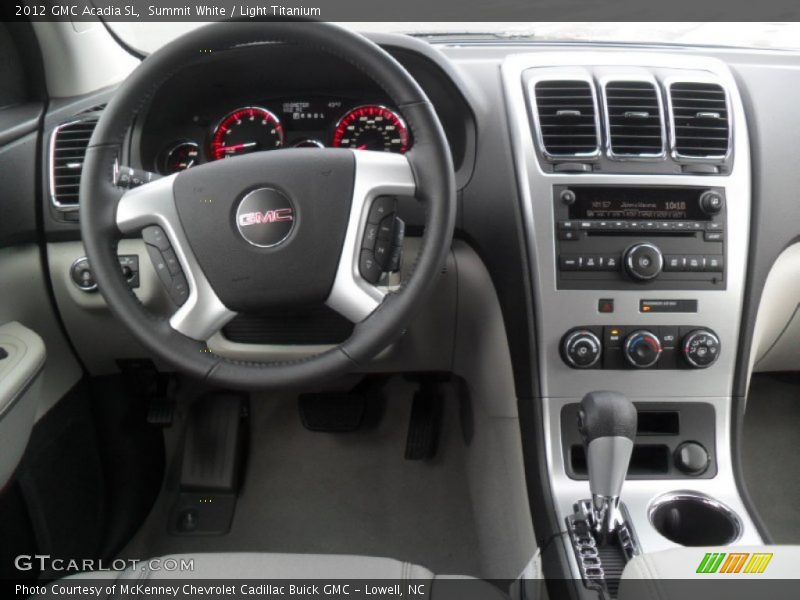 Summit White / Light Titanium 2012 GMC Acadia SL