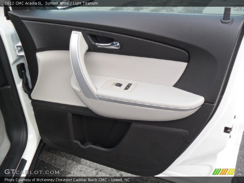Summit White / Light Titanium 2012 GMC Acadia SL