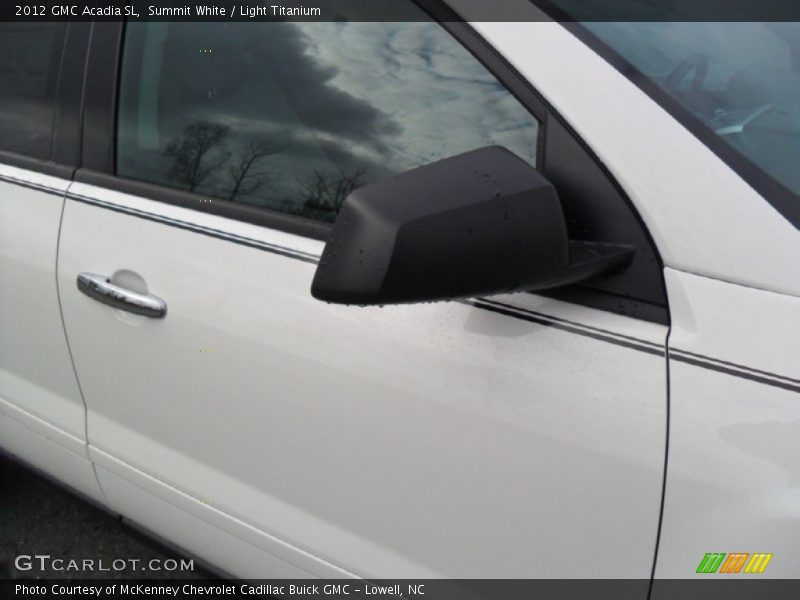 Summit White / Light Titanium 2012 GMC Acadia SL