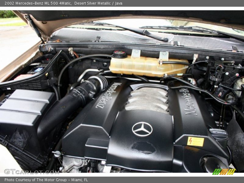 Desert Silver Metallic / Java 2002 Mercedes-Benz ML 500 4Matic