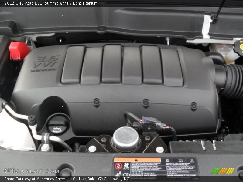 Summit White / Light Titanium 2012 GMC Acadia SL