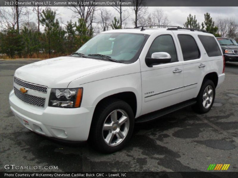 Summit White / Light Titanium/Dark Titanium 2012 Chevrolet Tahoe LTZ