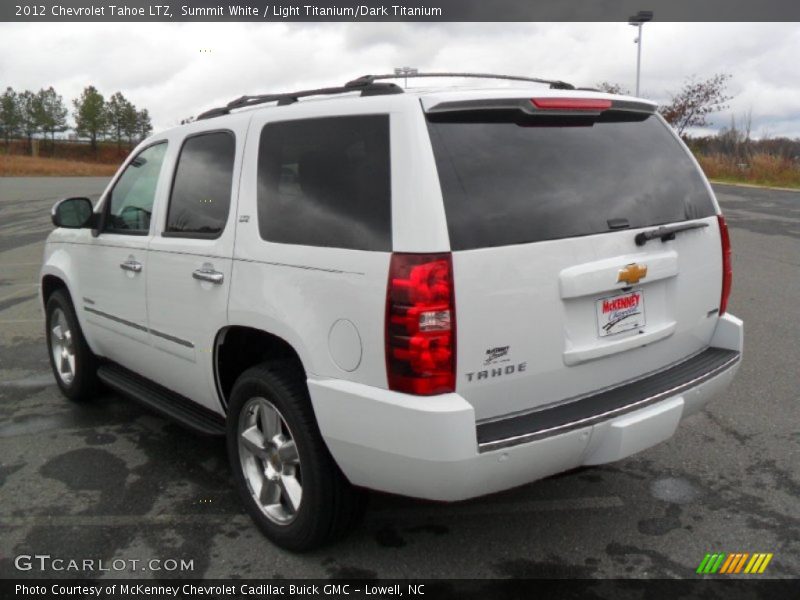 Summit White / Light Titanium/Dark Titanium 2012 Chevrolet Tahoe LTZ