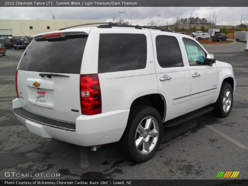 Summit White / Light Titanium/Dark Titanium 2012 Chevrolet Tahoe LTZ