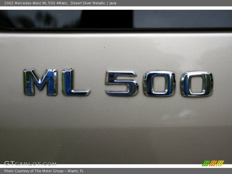 Desert Silver Metallic / Java 2002 Mercedes-Benz ML 500 4Matic