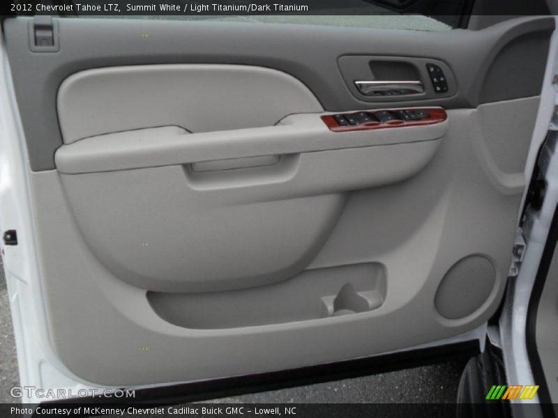 Summit White / Light Titanium/Dark Titanium 2012 Chevrolet Tahoe LTZ