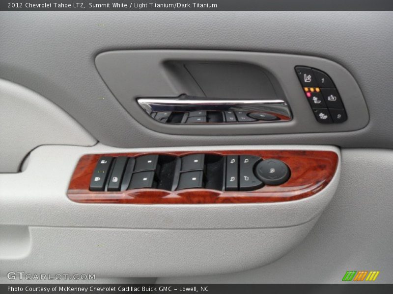 Summit White / Light Titanium/Dark Titanium 2012 Chevrolet Tahoe LTZ