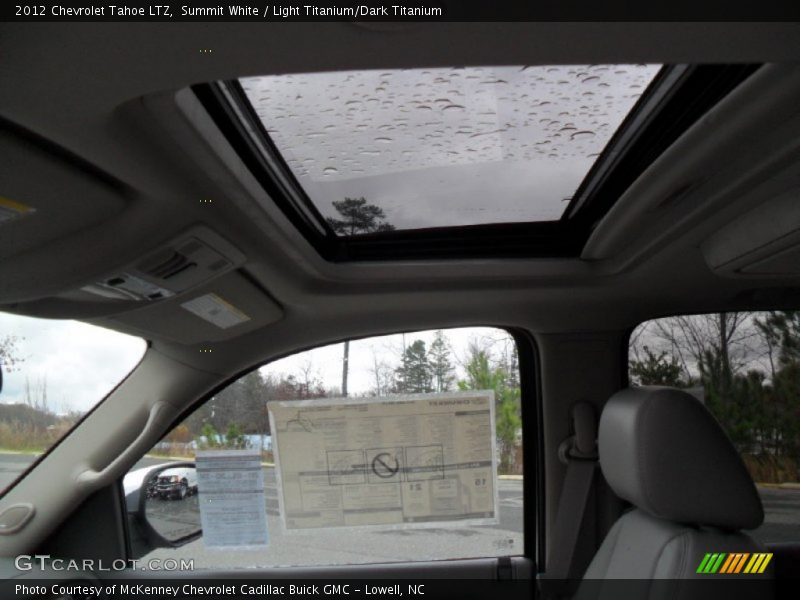 Summit White / Light Titanium/Dark Titanium 2012 Chevrolet Tahoe LTZ