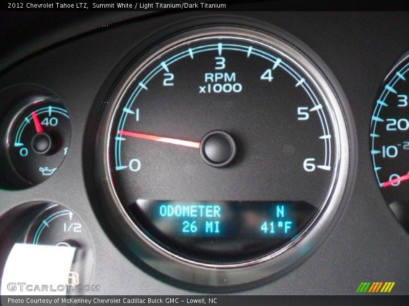 Summit White / Light Titanium/Dark Titanium 2012 Chevrolet Tahoe LTZ