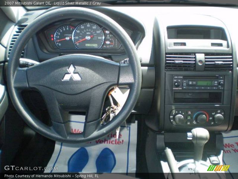 Liquid Silver Metallic / Gray 2007 Mitsubishi Galant DE