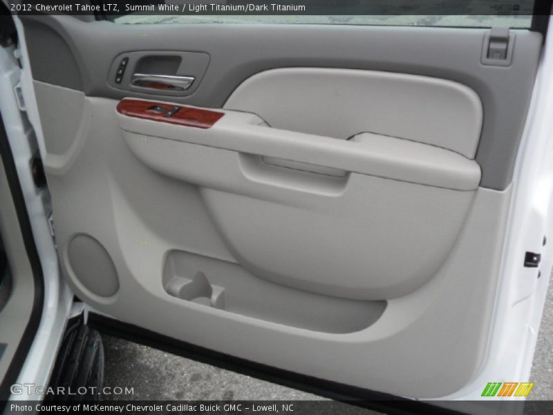 Summit White / Light Titanium/Dark Titanium 2012 Chevrolet Tahoe LTZ