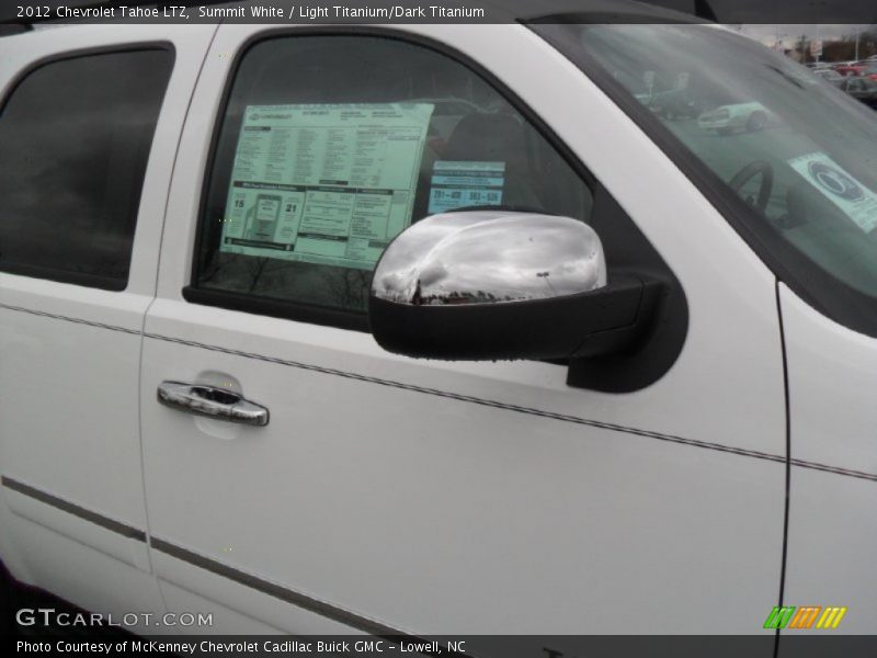 Summit White / Light Titanium/Dark Titanium 2012 Chevrolet Tahoe LTZ