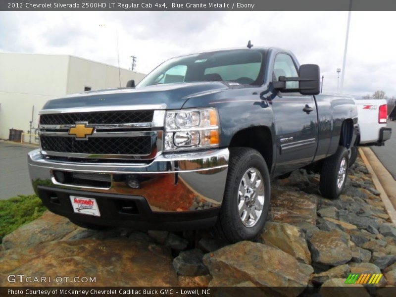 Blue Granite Metallic / Ebony 2012 Chevrolet Silverado 2500HD LT Regular Cab 4x4