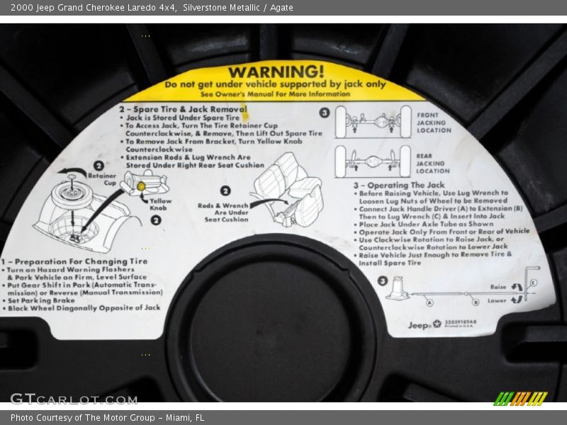 Silverstone Metallic / Agate 2000 Jeep Grand Cherokee Laredo 4x4