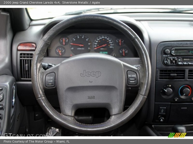 Silverstone Metallic / Agate 2000 Jeep Grand Cherokee Laredo 4x4