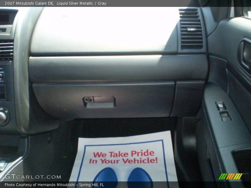 Liquid Silver Metallic / Gray 2007 Mitsubishi Galant DE