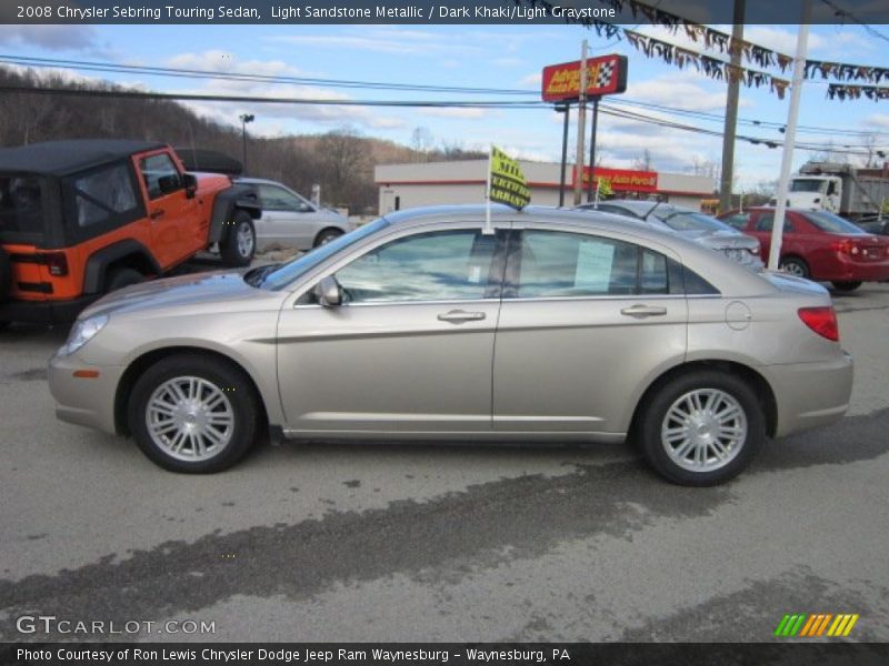 Light Sandstone Metallic / Dark Khaki/Light Graystone 2008 Chrysler Sebring Touring Sedan