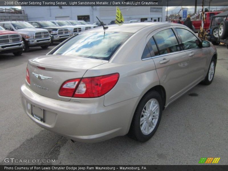 Light Sandstone Metallic / Dark Khaki/Light Graystone 2008 Chrysler Sebring Touring Sedan