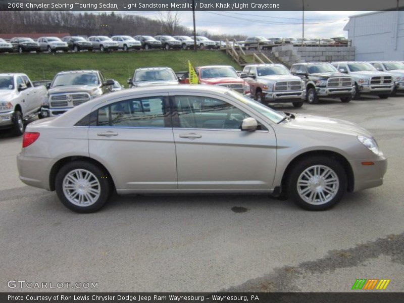 Light Sandstone Metallic / Dark Khaki/Light Graystone 2008 Chrysler Sebring Touring Sedan