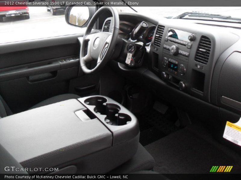 Silver Ice Metallic / Ebony 2012 Chevrolet Silverado 1500 LT Extended Cab