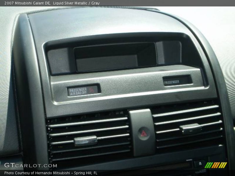Liquid Silver Metallic / Gray 2007 Mitsubishi Galant DE
