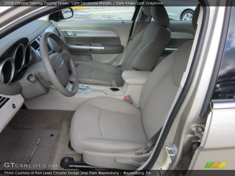 Light Sandstone Metallic / Dark Khaki/Light Graystone 2008 Chrysler Sebring Touring Sedan