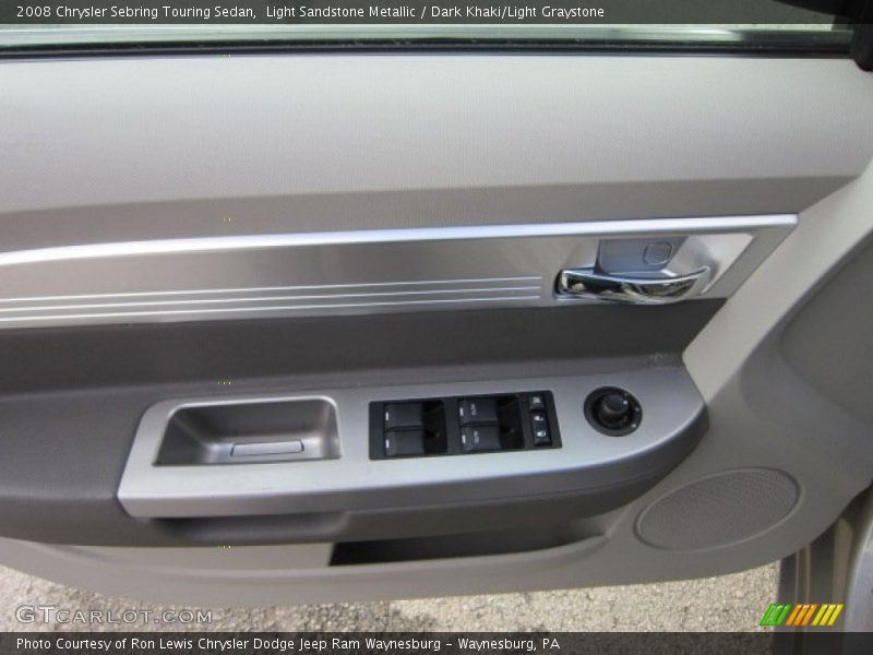 Light Sandstone Metallic / Dark Khaki/Light Graystone 2008 Chrysler Sebring Touring Sedan