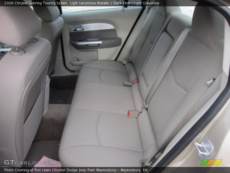 Light Sandstone Metallic / Dark Khaki/Light Graystone 2008 Chrysler Sebring Touring Sedan