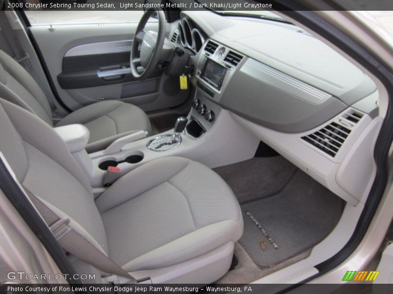 Light Sandstone Metallic / Dark Khaki/Light Graystone 2008 Chrysler Sebring Touring Sedan