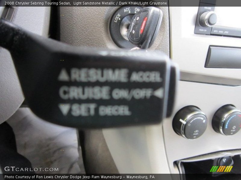 Light Sandstone Metallic / Dark Khaki/Light Graystone 2008 Chrysler Sebring Touring Sedan
