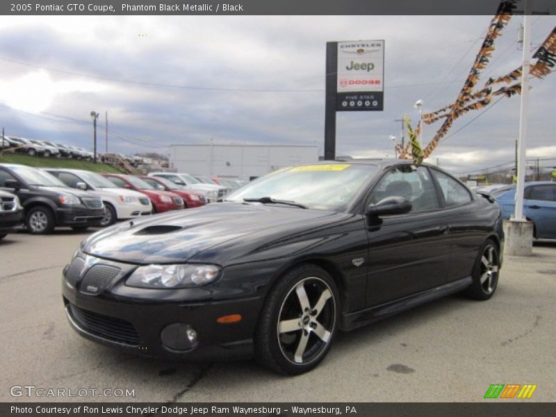 Phantom Black Metallic / Black 2005 Pontiac GTO Coupe