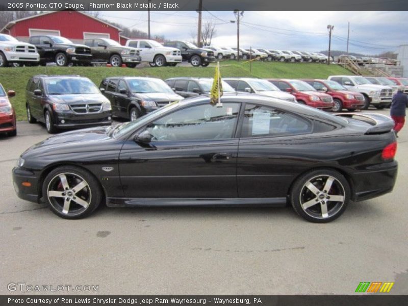 Phantom Black Metallic / Black 2005 Pontiac GTO Coupe