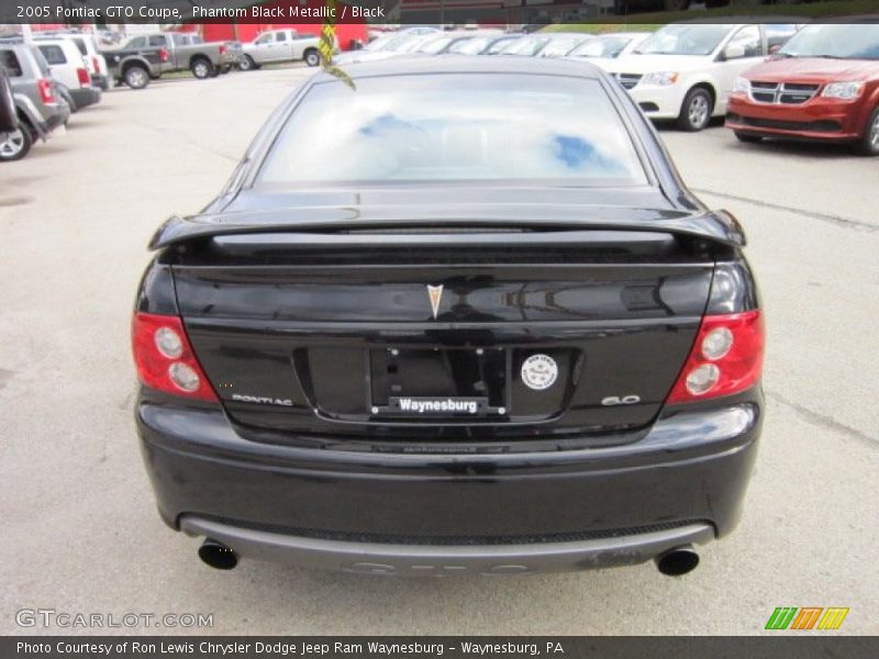 Phantom Black Metallic / Black 2005 Pontiac GTO Coupe