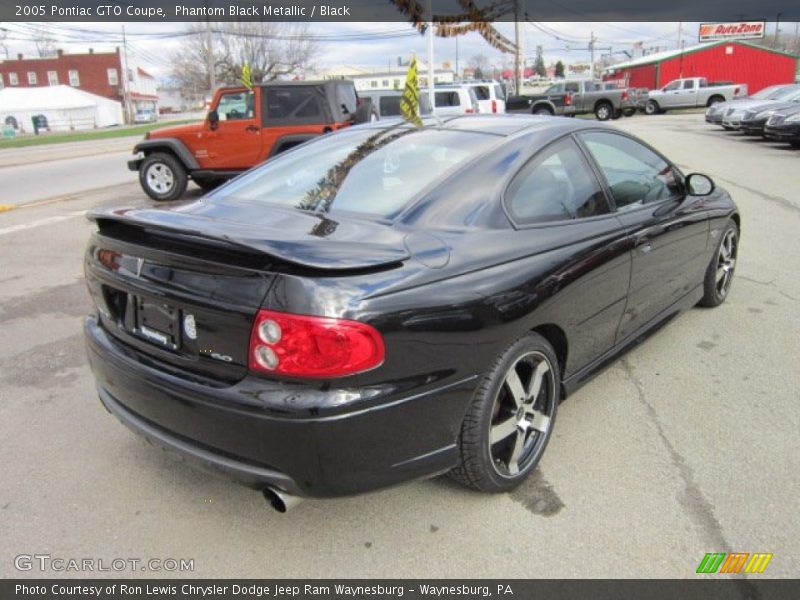 Phantom Black Metallic / Black 2005 Pontiac GTO Coupe