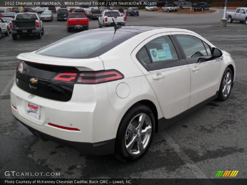 White Diamond Tricoat / Light Neutral/Dark Accents 2012 Chevrolet Volt Hatchback