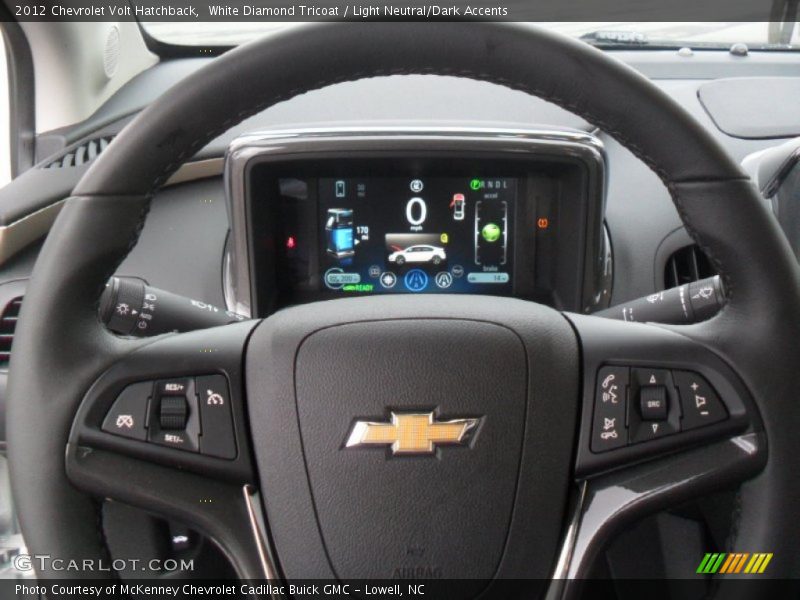 White Diamond Tricoat / Light Neutral/Dark Accents 2012 Chevrolet Volt Hatchback