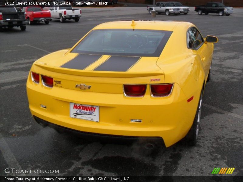Rally Yellow / Black 2012 Chevrolet Camaro LT/RS Coupe