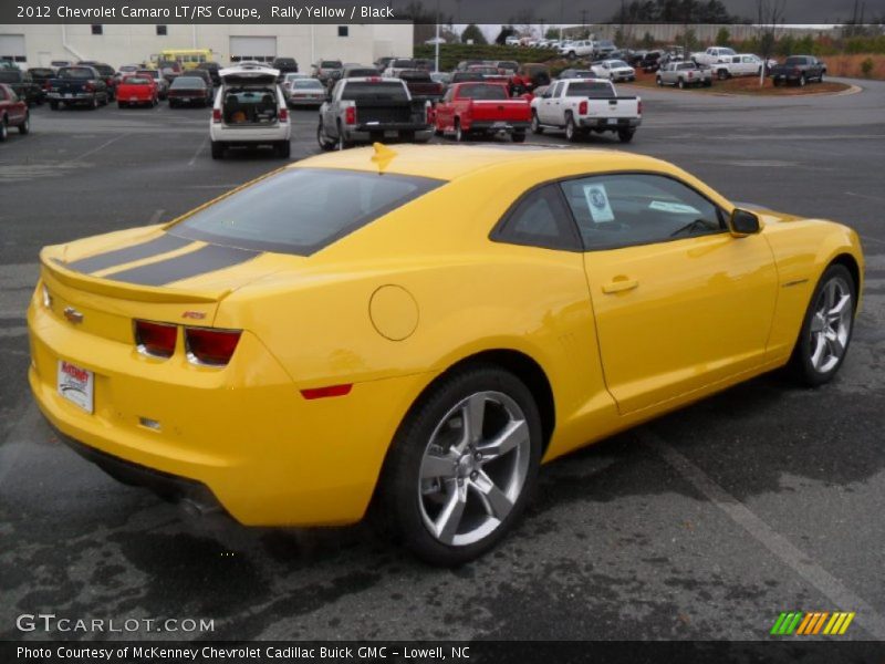 Rally Yellow / Black 2012 Chevrolet Camaro LT/RS Coupe