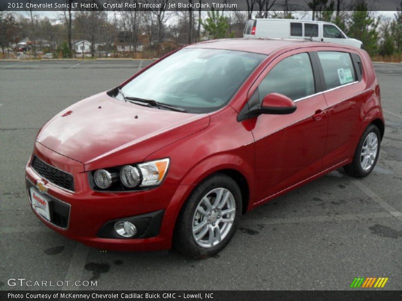 Crystal Red Tintcoat / Jet Black/Dark Titanium 2012 Chevrolet Sonic LT Hatch