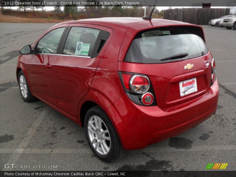 Crystal Red Tintcoat / Jet Black/Dark Titanium 2012 Chevrolet Sonic LT Hatch