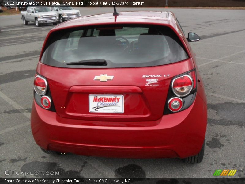 Crystal Red Tintcoat / Jet Black/Dark Titanium 2012 Chevrolet Sonic LT Hatch