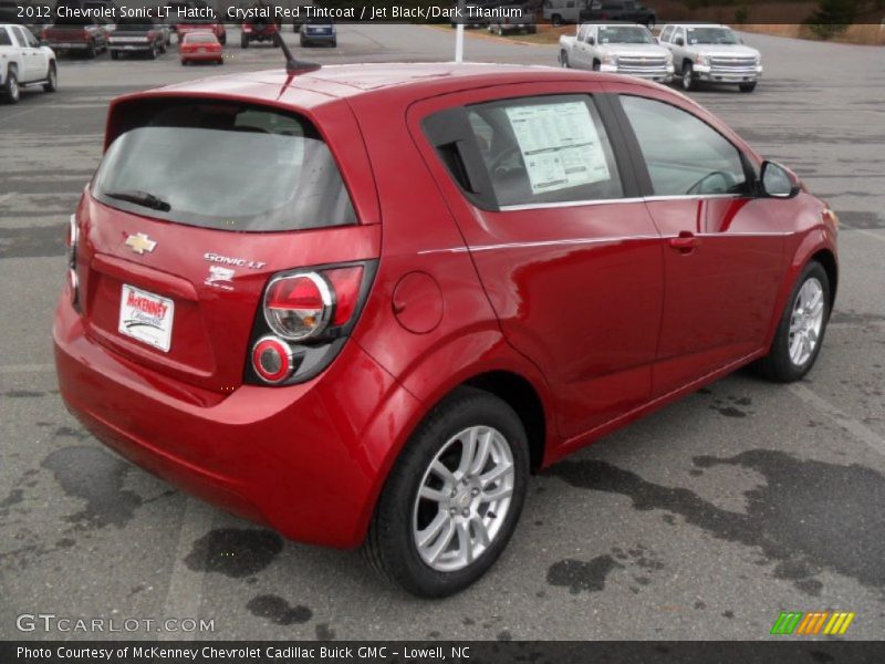 Crystal Red Tintcoat / Jet Black/Dark Titanium 2012 Chevrolet Sonic LT Hatch