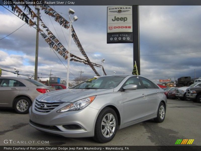 Radiant Silver / Gray 2011 Hyundai Sonata GLS