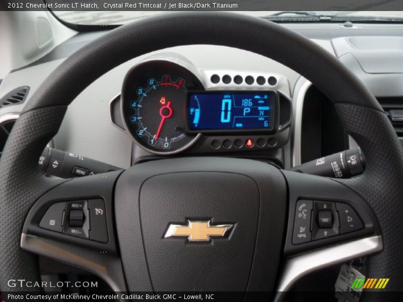 Crystal Red Tintcoat / Jet Black/Dark Titanium 2012 Chevrolet Sonic LT Hatch