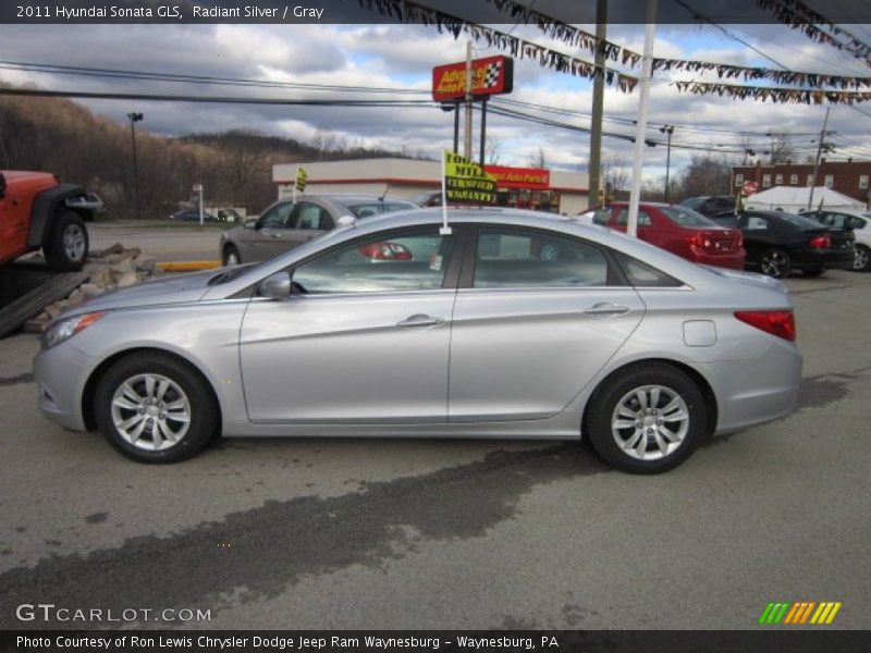 Radiant Silver / Gray 2011 Hyundai Sonata GLS